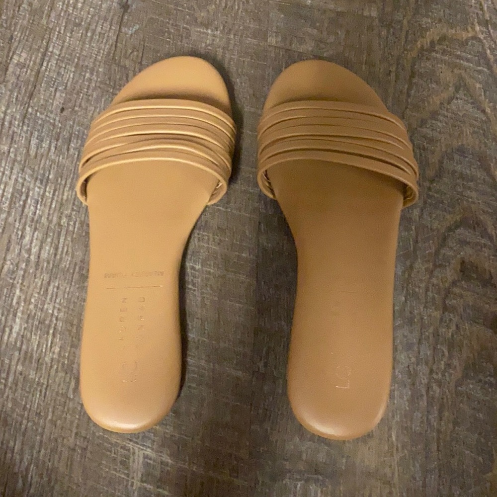 Tan Flat Sandals